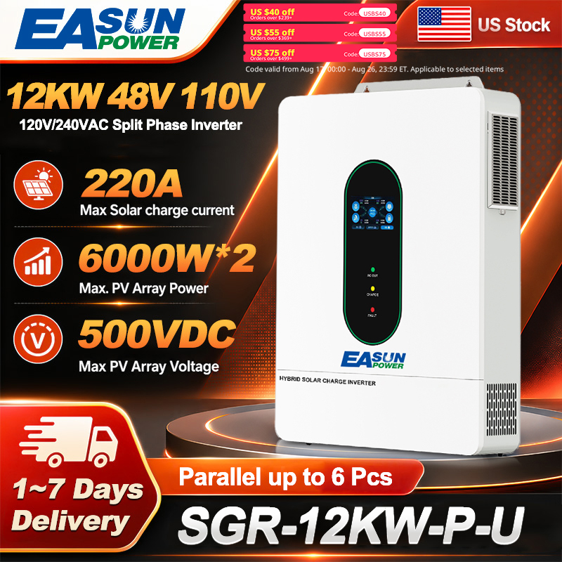 EASUN POWER 12KW Split Phase S - огляд і ціна Grid Tie Inverter Limiter 2000W